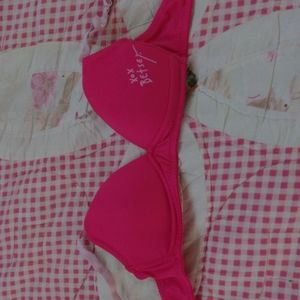 Pink bra